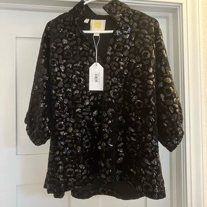 Emily McCarthy blouse sequin blouse